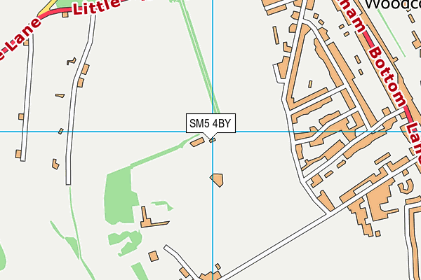 SM5 4BY map - OS VectorMap District (Ordnance Survey) SM5 4BY map - OS VectorMap District (Ordnance Survey)