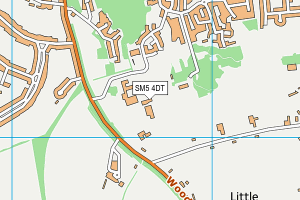 SM5 4DT map - OS VectorMap District (Ordnance Survey) SM5 4DT map - OS VectorMap District (Ordnance Survey)