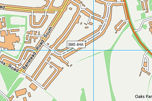 SM5 4HA map - OS VectorMap District (Ordnance Survey) SM5 4HA map - OS VectorMap District (Ordnance Survey)