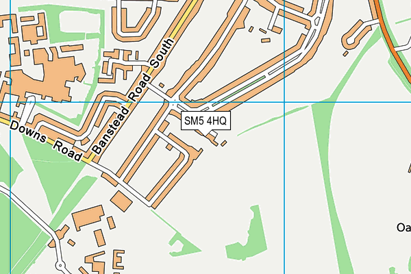 SM5 4HQ map - OS VectorMap District (Ordnance Survey) SM5 4HQ map - OS VectorMap District (Ordnance Survey)
