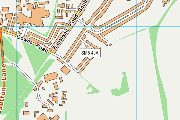 SM5 4JA map - OS VectorMap District (Ordnance Survey) SM5 4JA map - OS VectorMap District (Ordnance Survey)