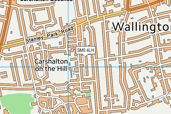 SM5 4LH map - OS VectorMap District (Ordnance Survey) SM5 4LH map - OS VectorMap District (Ordnance Survey)