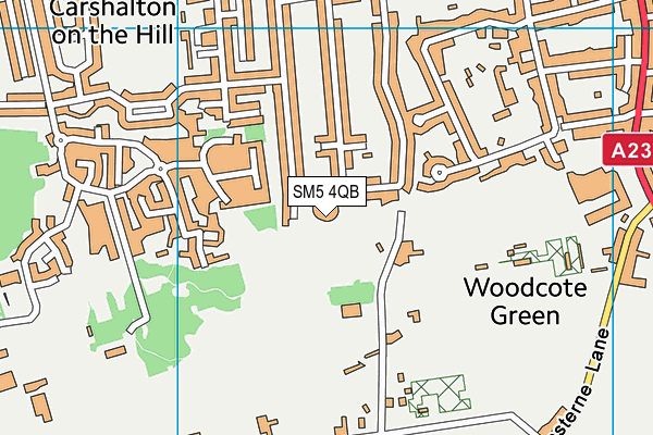 SM5 4QB map - OS VectorMap District (Ordnance Survey) SM5 4QB map - OS VectorMap District (Ordnance Survey)