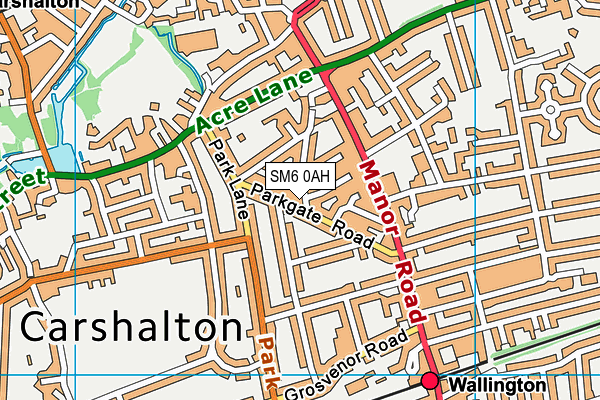 SM6 0AH map - OS VectorMap District (Ordnance Survey) SM6 0AH map - OS VectorMap District (Ordnance Survey)