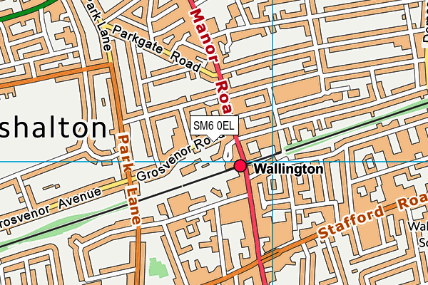 SM6 0EL map - OS VectorMap District (Ordnance Survey) SM6 0EL map - OS VectorMap District (Ordnance Survey)