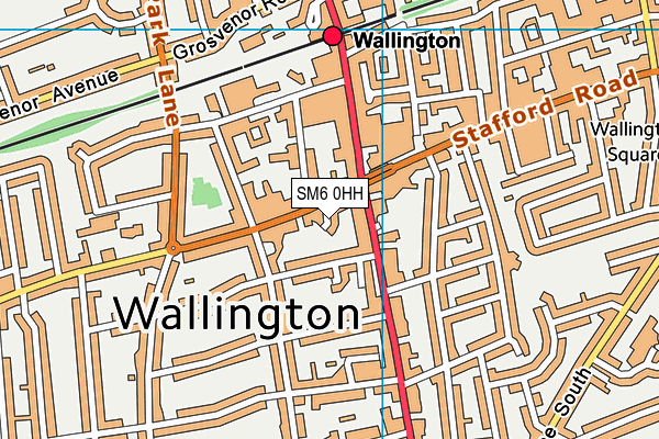 SM6 0HH map - OS VectorMap District (Ordnance Survey) SM6 0HH map - OS VectorMap District (Ordnance Survey)