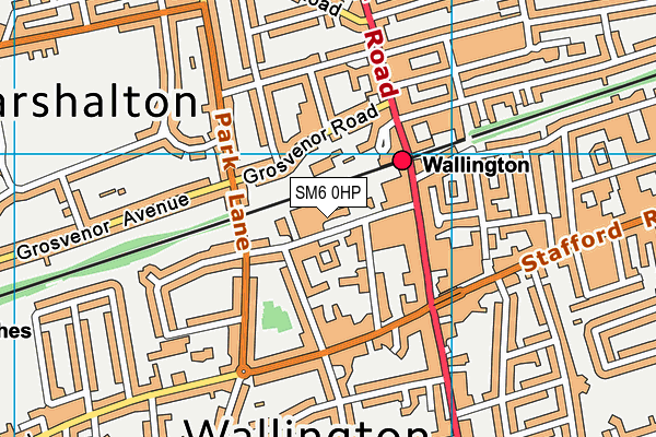 SM6 0HP map - OS VectorMap District (Ordnance Survey) SM6 0HP map - OS VectorMap District (Ordnance Survey)