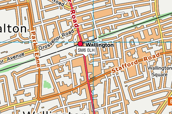 SM6 0LH map - OS VectorMap District (Ordnance Survey) SM6 0LH map - OS VectorMap District (Ordnance Survey)