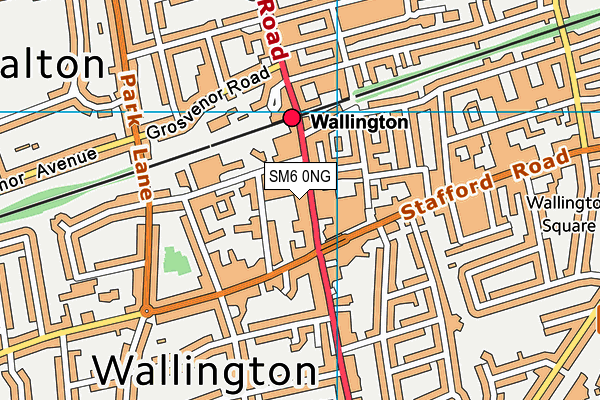 SM6 0NG map - OS VectorMap District (Ordnance Survey) SM6 0NG map - OS VectorMap District (Ordnance Survey)