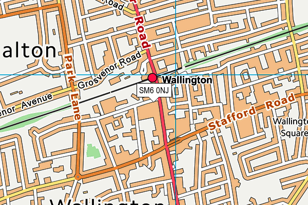 SM6 0NJ map - OS VectorMap District (Ordnance Survey) SM6 0NJ map - OS VectorMap District (Ordnance Survey)