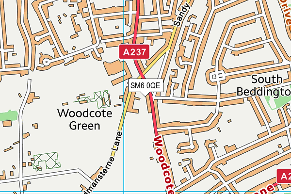 SM6 0QE map - OS VectorMap District (Ordnance Survey) SM6 0QE map - OS VectorMap District (Ordnance Survey)