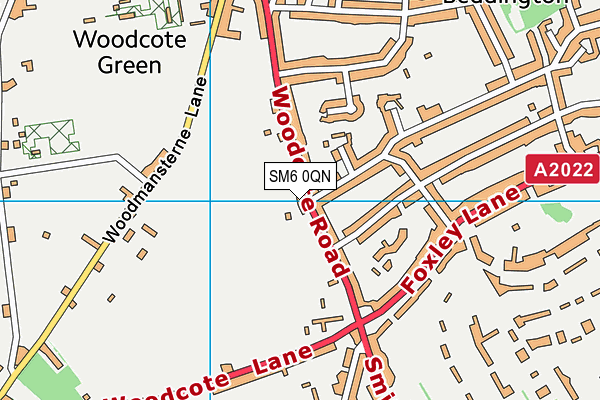 SM6 0QN map - OS VectorMap District (Ordnance Survey) SM6 0QN map - OS VectorMap District (Ordnance Survey)