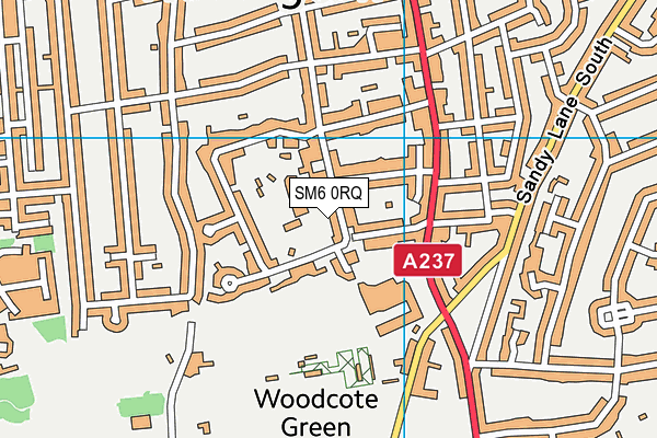 SM6 0RQ map - OS VectorMap District (Ordnance Survey) SM6 0RQ map - OS VectorMap District (Ordnance Survey)