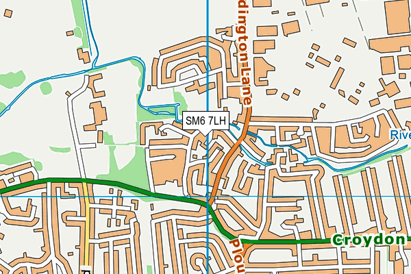 SM6 7LH map - OS VectorMap District (Ordnance Survey) SM6 7LH map - OS VectorMap District (Ordnance Survey)