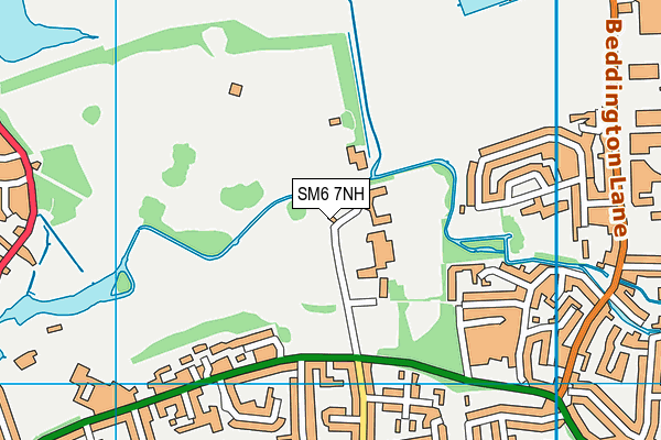 SM6 7NH map - OS VectorMap District (Ordnance Survey) SM6 7NH map - OS VectorMap District (Ordnance Survey)