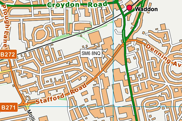 SM6 8NQ map - OS VectorMap District (Ordnance Survey) SM6 8NQ map - OS VectorMap District (Ordnance Survey)