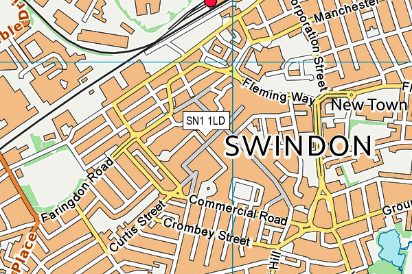 SN1 1LD map - OS VectorMap District (Ordnance Survey)