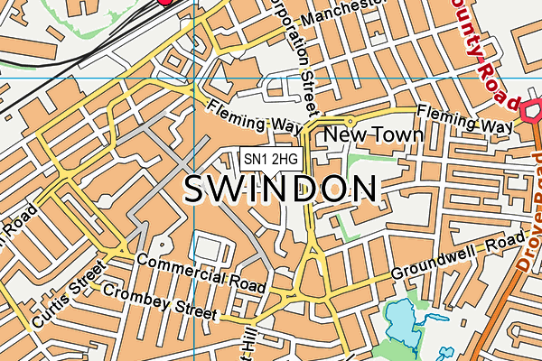 SN1 2HG map - OS VectorMap District (Ordnance Survey) SN1 2HG map - OS VectorMap District (Ordnance Survey)
