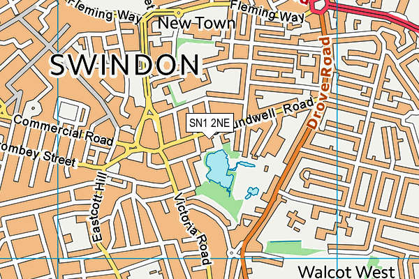SN1 2NE map - OS VectorMap District (Ordnance Survey) SN1 2NE map - OS VectorMap District (Ordnance Survey)