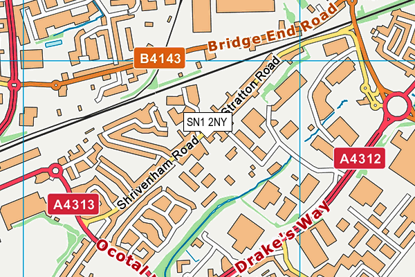 SN1 2NY map - OS VectorMap District (Ordnance Survey) SN1 2NY map - OS VectorMap District (Ordnance Survey)