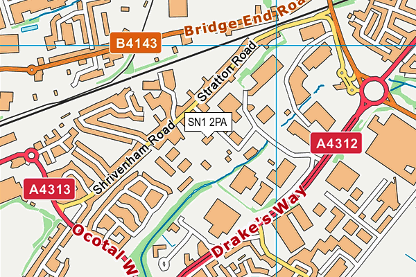 SN1 2PA map - OS VectorMap District (Ordnance Survey) SN1 2PA map - OS VectorMap District (Ordnance Survey)