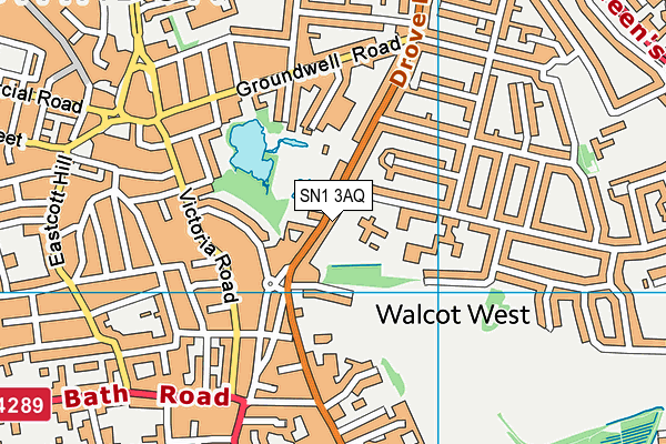 SN1 3AQ map - OS VectorMap District (Ordnance Survey) SN1 3AQ map - OS VectorMap District (Ordnance Survey)