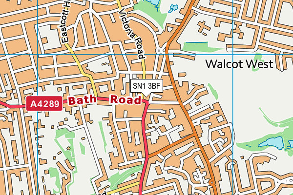 SN1 3BF map - OS VectorMap District (Ordnance Survey) SN1 3BF map - OS VectorMap District (Ordnance Survey)