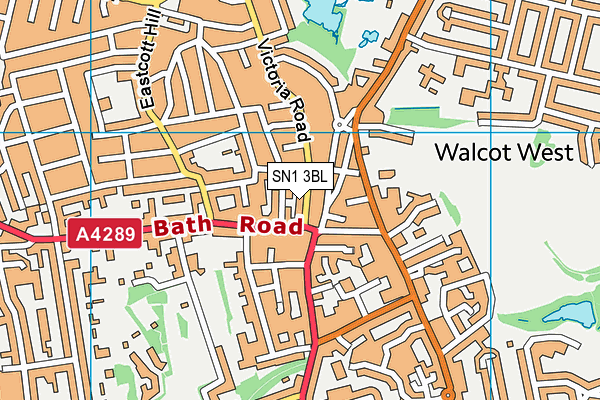 SN1 3BL map - OS VectorMap District (Ordnance Survey) SN1 3BL map - OS VectorMap District (Ordnance Survey)