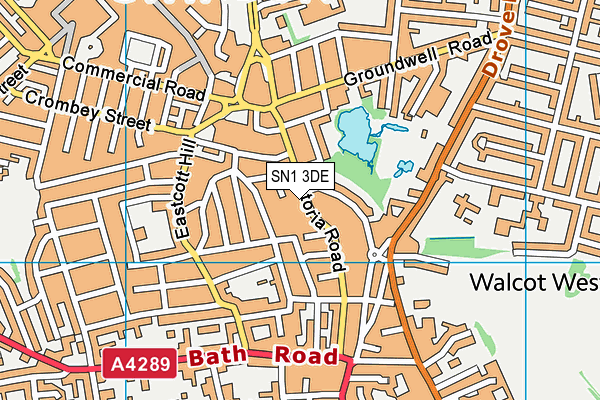 SN1 3DE map - OS VectorMap District (Ordnance Survey) SN1 3DE map - OS VectorMap District (Ordnance Survey)