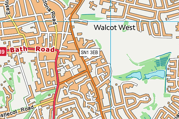 SN1 3EB map - OS VectorMap District (Ordnance Survey) SN1 3EB map - OS VectorMap District (Ordnance Survey)