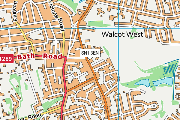 SN1 3EN map - OS VectorMap District (Ordnance Survey)