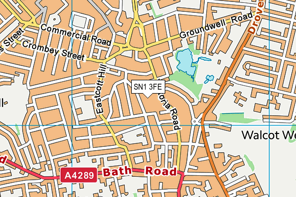 SN1 3FE map - OS VectorMap District (Ordnance Survey) SN1 3FE map - OS VectorMap District (Ordnance Survey)