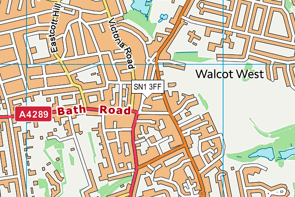 SN1 3FF map - OS VectorMap District (Ordnance Survey) SN1 3FF map - OS VectorMap District (Ordnance Survey)