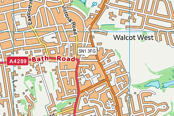 SN1 3FG map - OS VectorMap District (Ordnance Survey) SN1 3FG map - OS VectorMap District (Ordnance Survey)
