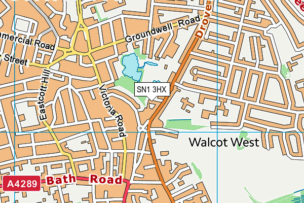 SN1 3HX map - OS VectorMap District (Ordnance Survey) SN1 3HX map - OS VectorMap District (Ordnance Survey)