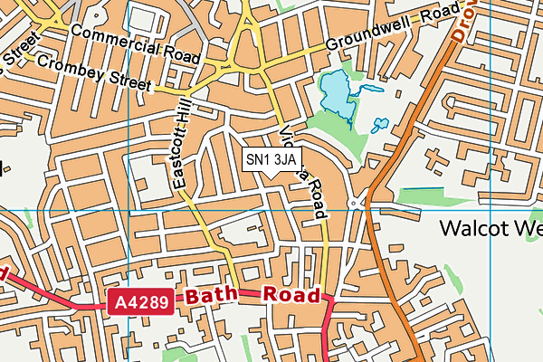 SN1 3JA map - OS VectorMap District (Ordnance Survey) SN1 3JA map - OS VectorMap District (Ordnance Survey)
