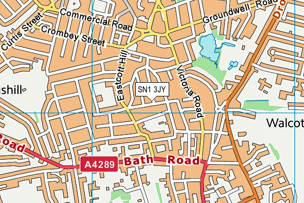 SN1 3JY map - OS VectorMap District (Ordnance Survey) SN1 3JY map - OS VectorMap District (Ordnance Survey)