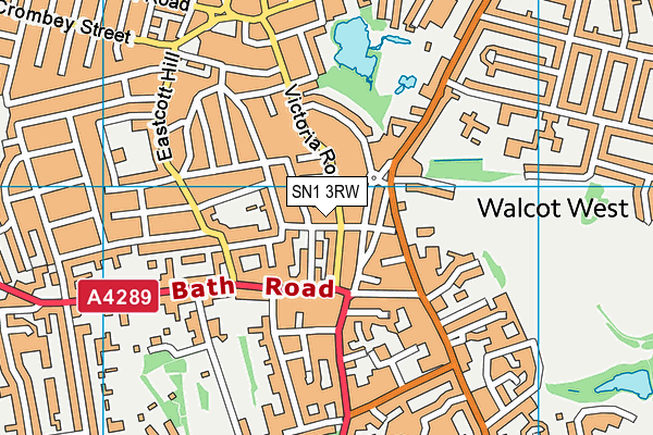 SN1 3RW map - OS VectorMap District (Ordnance Survey) SN1 3RW map - OS VectorMap District (Ordnance Survey)