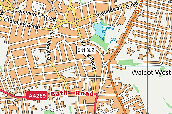 SN1 3UZ map - OS VectorMap District (Ordnance Survey) SN1 3UZ map - OS VectorMap District (Ordnance Survey)