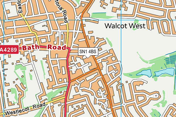 SN1 4BS map - OS VectorMap District (Ordnance Survey)