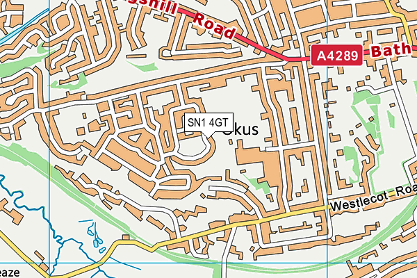 SN1 4GT map - OS VectorMap District (Ordnance Survey) SN1 4GT map - OS VectorMap District (Ordnance Survey)