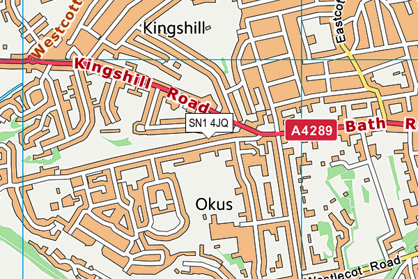 SN1 4JQ map - OS VectorMap District (Ordnance Survey) SN1 4JQ map - OS VectorMap District (Ordnance Survey)