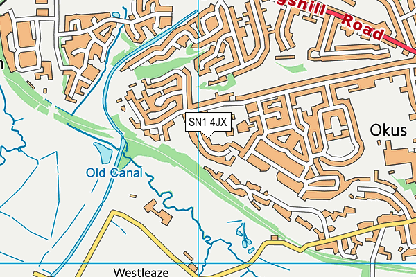 SN1 4JX map - OS VectorMap District (Ordnance Survey) SN1 4JX map - OS VectorMap District (Ordnance Survey)