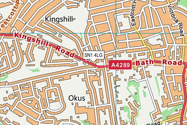 SN1 4LG map - OS VectorMap District (Ordnance Survey) SN1 4LG map - OS VectorMap District (Ordnance Survey)
