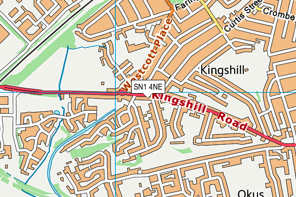 SN1 4NE map - OS VectorMap District (Ordnance Survey)