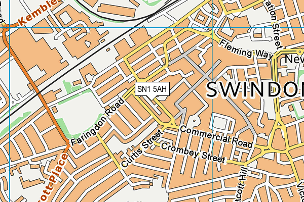 SN1 5AH map - OS VectorMap District (Ordnance Survey) SN1 5AH map - OS VectorMap District (Ordnance Survey)