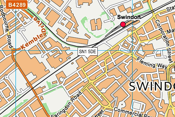 SN1 5DE map - OS VectorMap District (Ordnance Survey) SN1 5DE map - OS VectorMap District (Ordnance Survey)