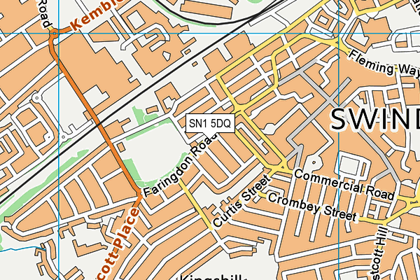 SN1 5DQ map - OS VectorMap District (Ordnance Survey) SN1 5DQ map - OS VectorMap District (Ordnance Survey)