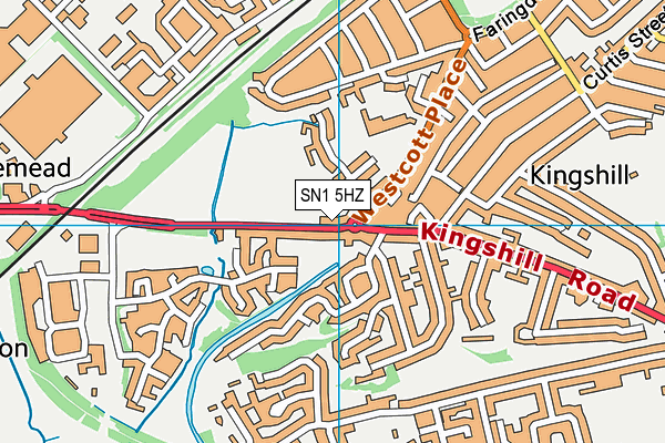 SN1 5HZ map - OS VectorMap District (Ordnance Survey)