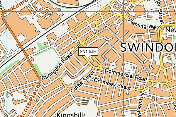 SN1 5JE map - OS VectorMap District (Ordnance Survey)